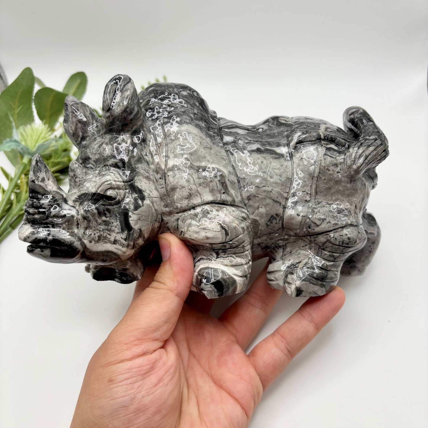 XL Picasso Jasper Rhinoceros