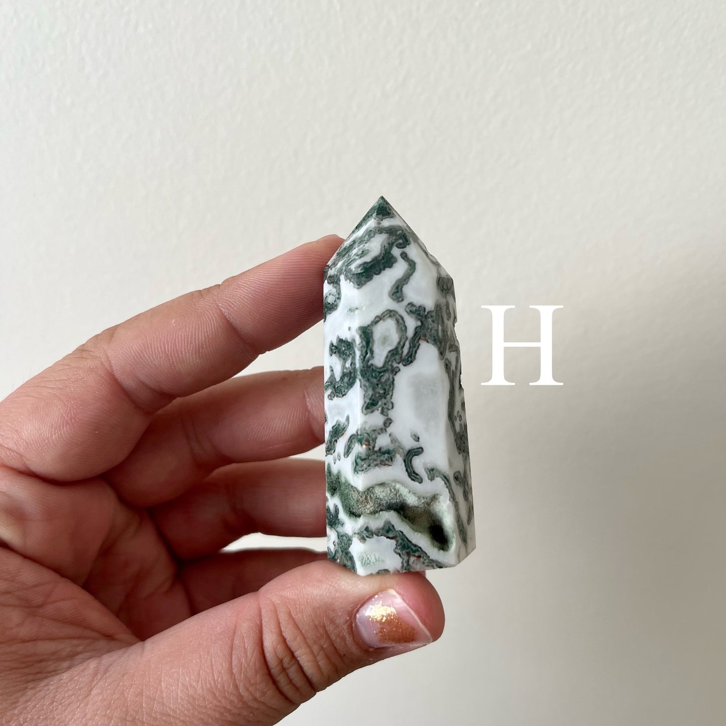 Small Moss Agate Towers