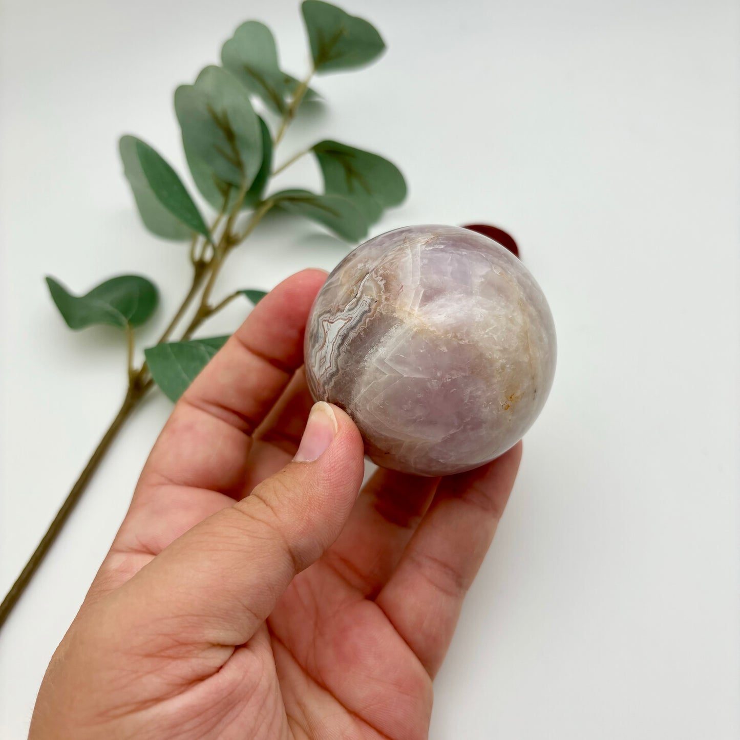 Amethyst with Crazy Lace Agate Spheres