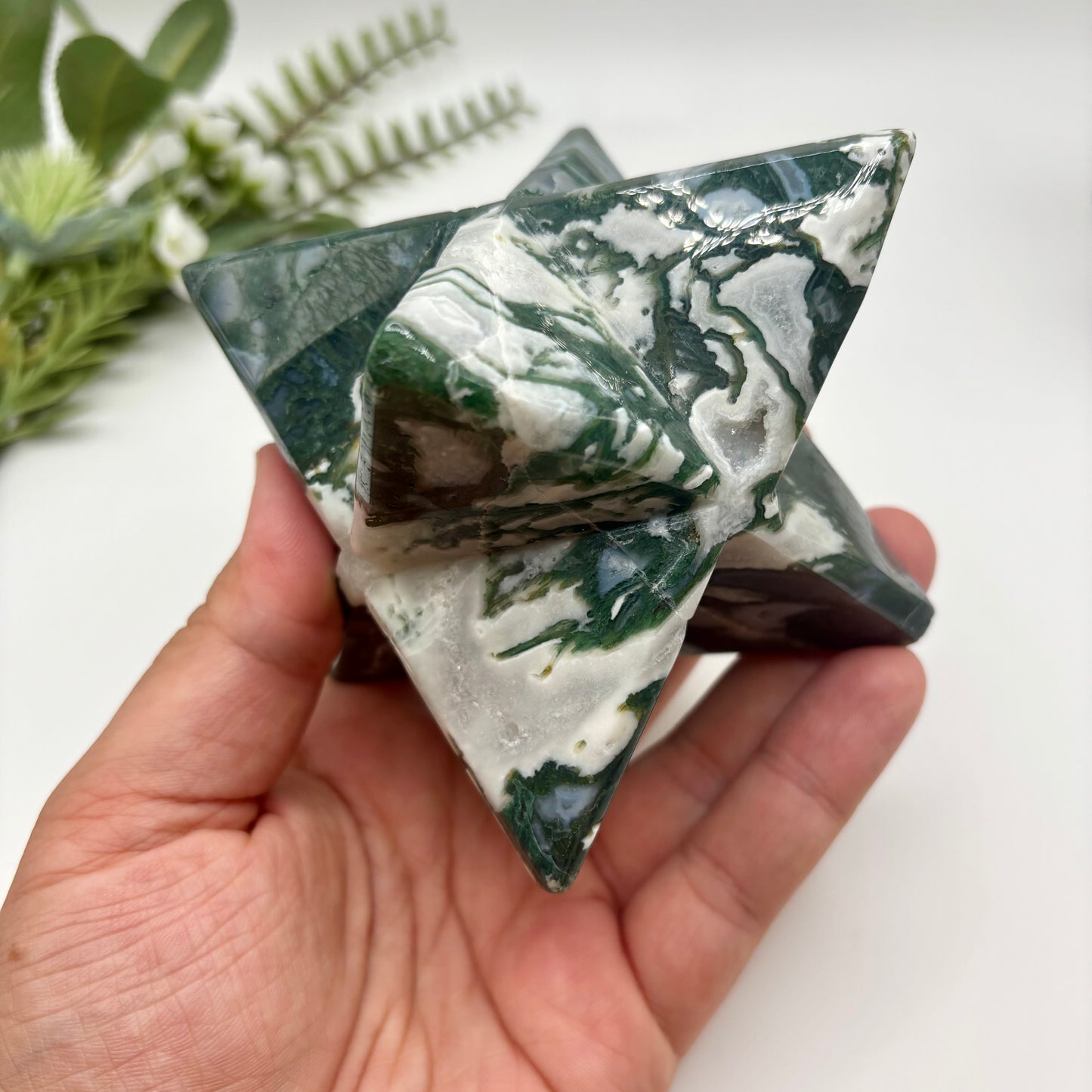 Moss Agate Merkabas