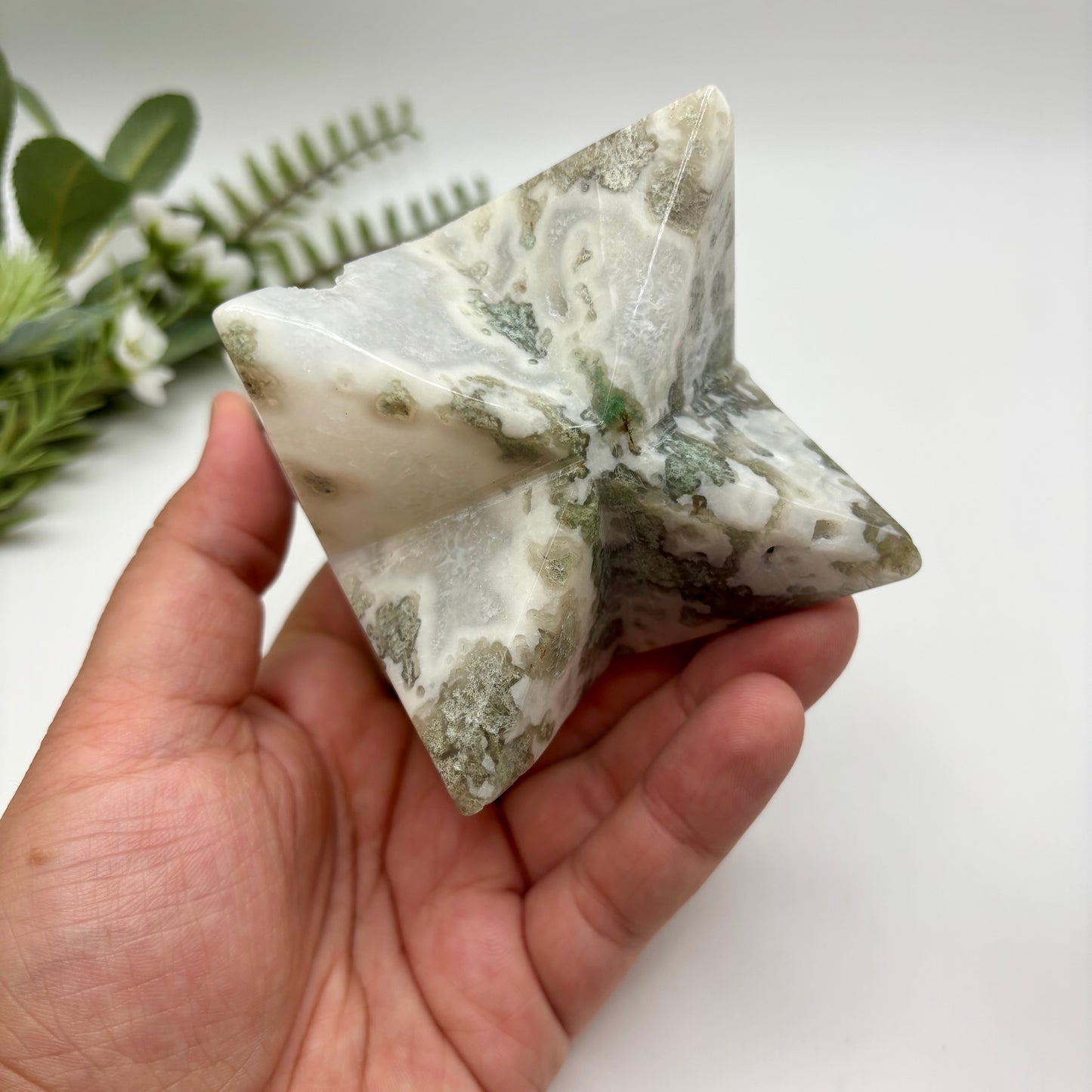 Moss Agate Merkabas