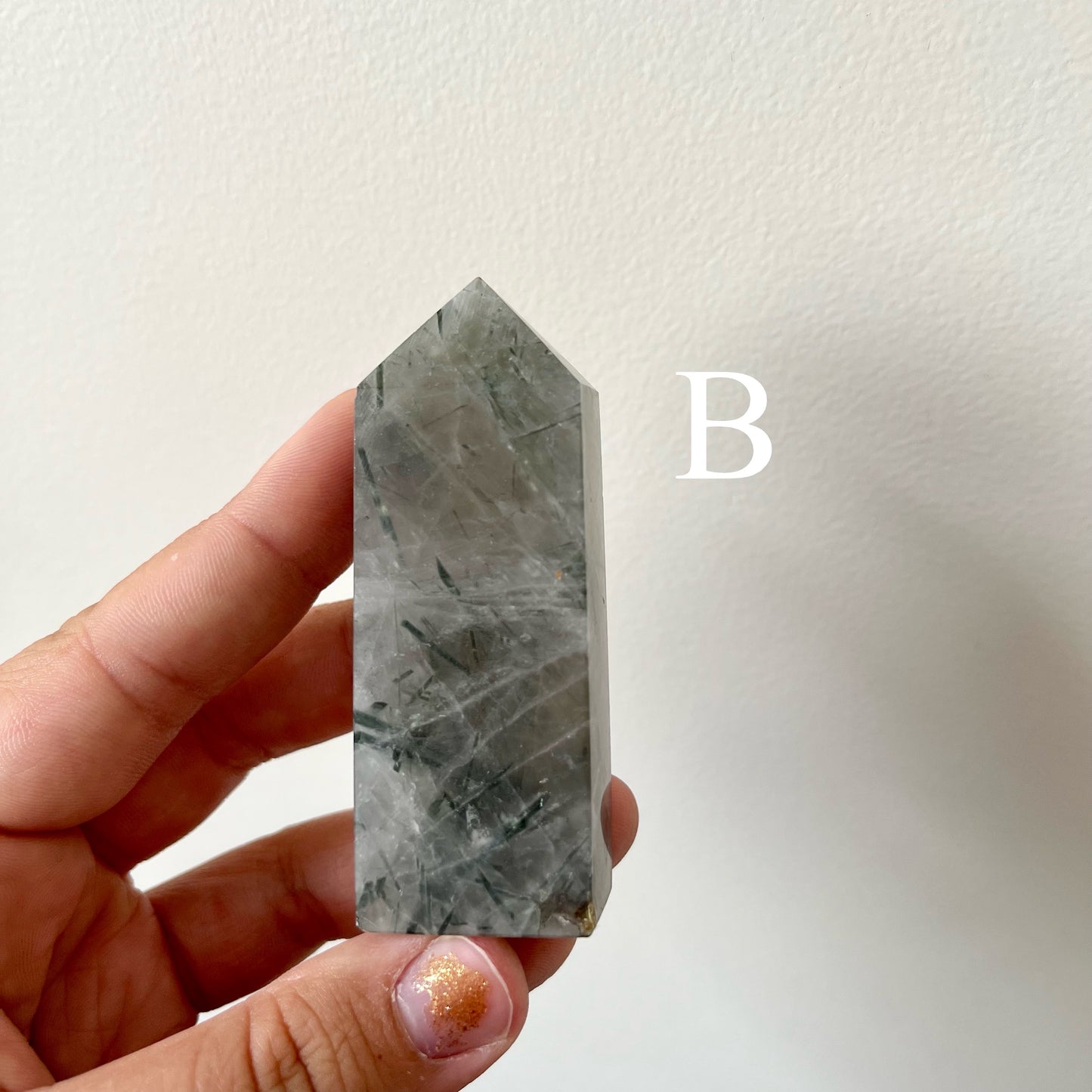 Green Tourmaline in Quartz Towers