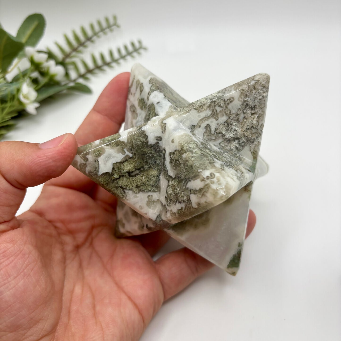 Moss Agate Merkabas