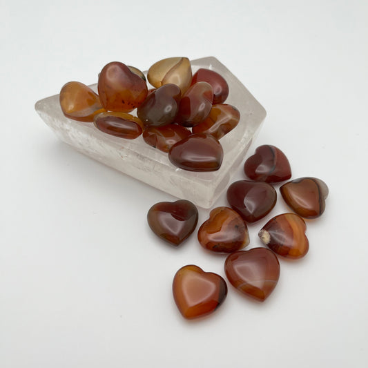 Mini Carnelian Hearts