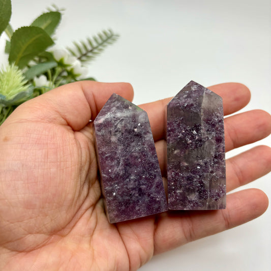 Small Lepidolite Towers
