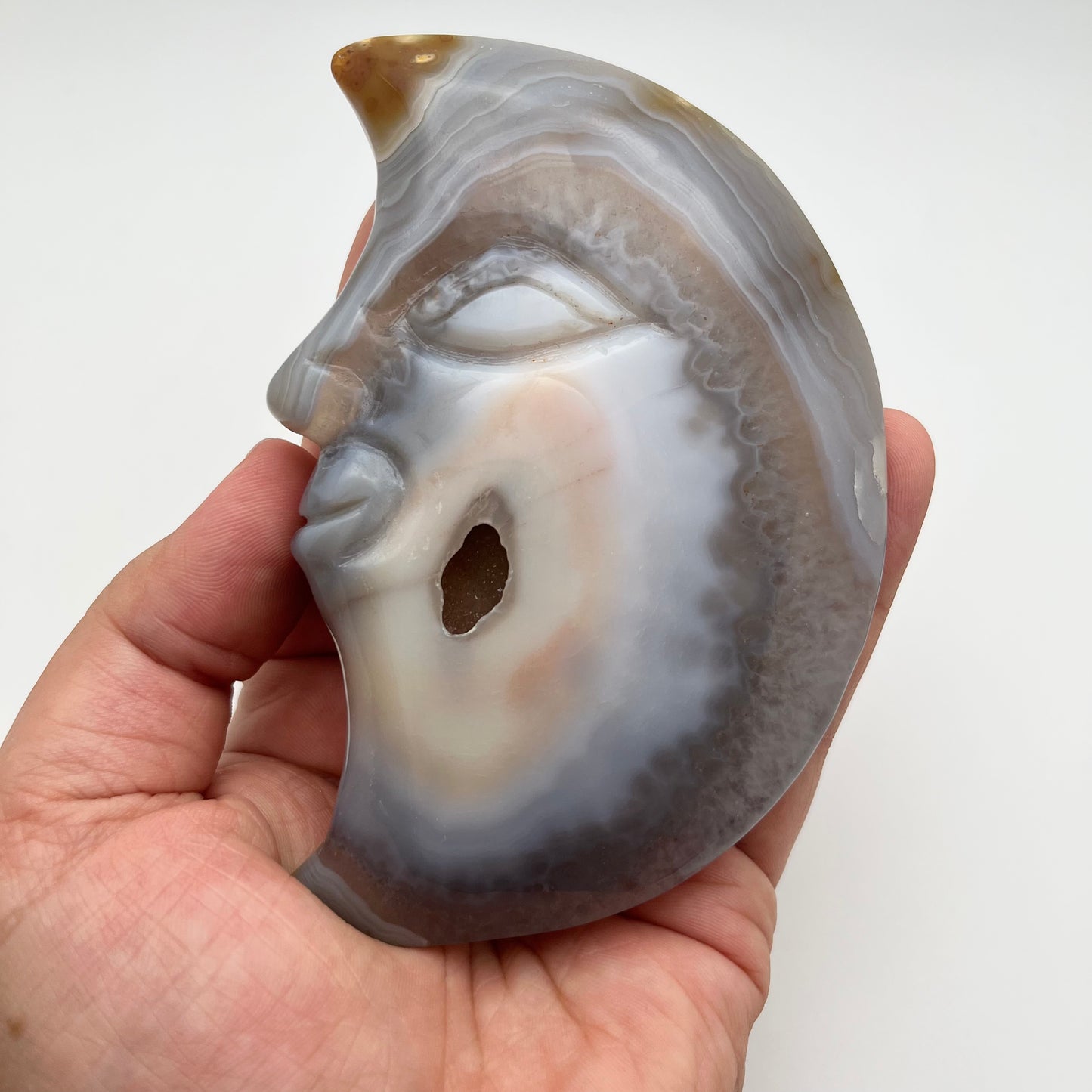 Druzy Agate Moon