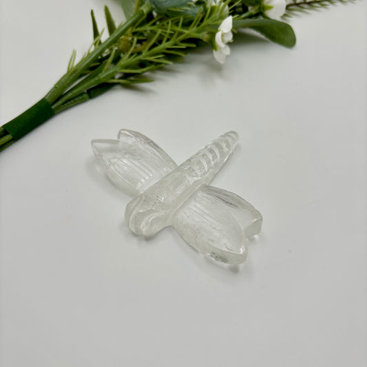 Clear Quartz Dragonfly
