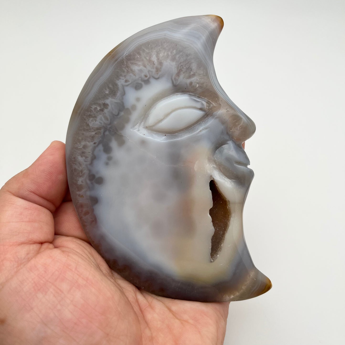 Druzy Agate Moon