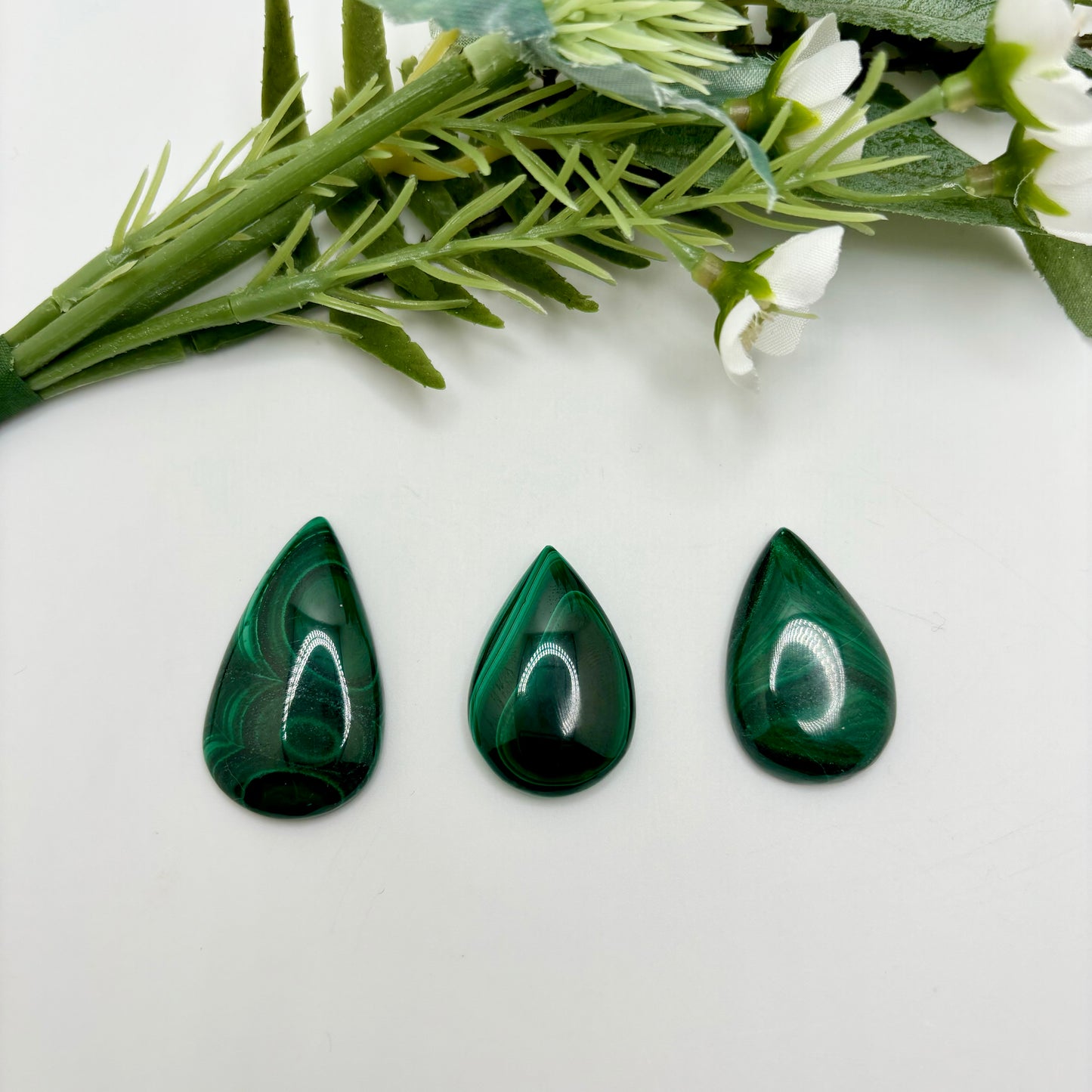 Malachite Teardrops
