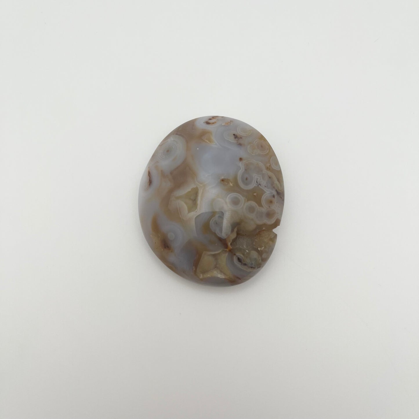 8th Vein Ocean Jasper Palm Stone