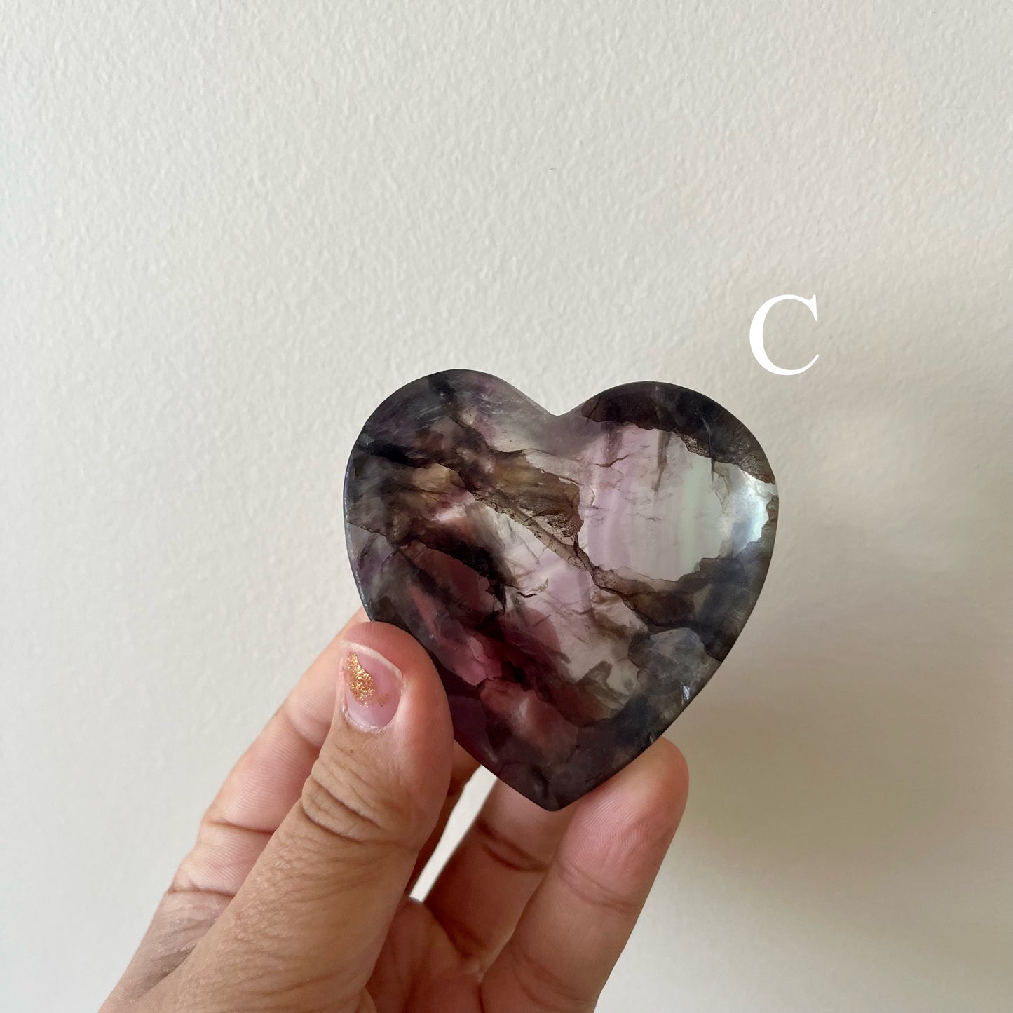 Webbed Fluorite Heart Bowls