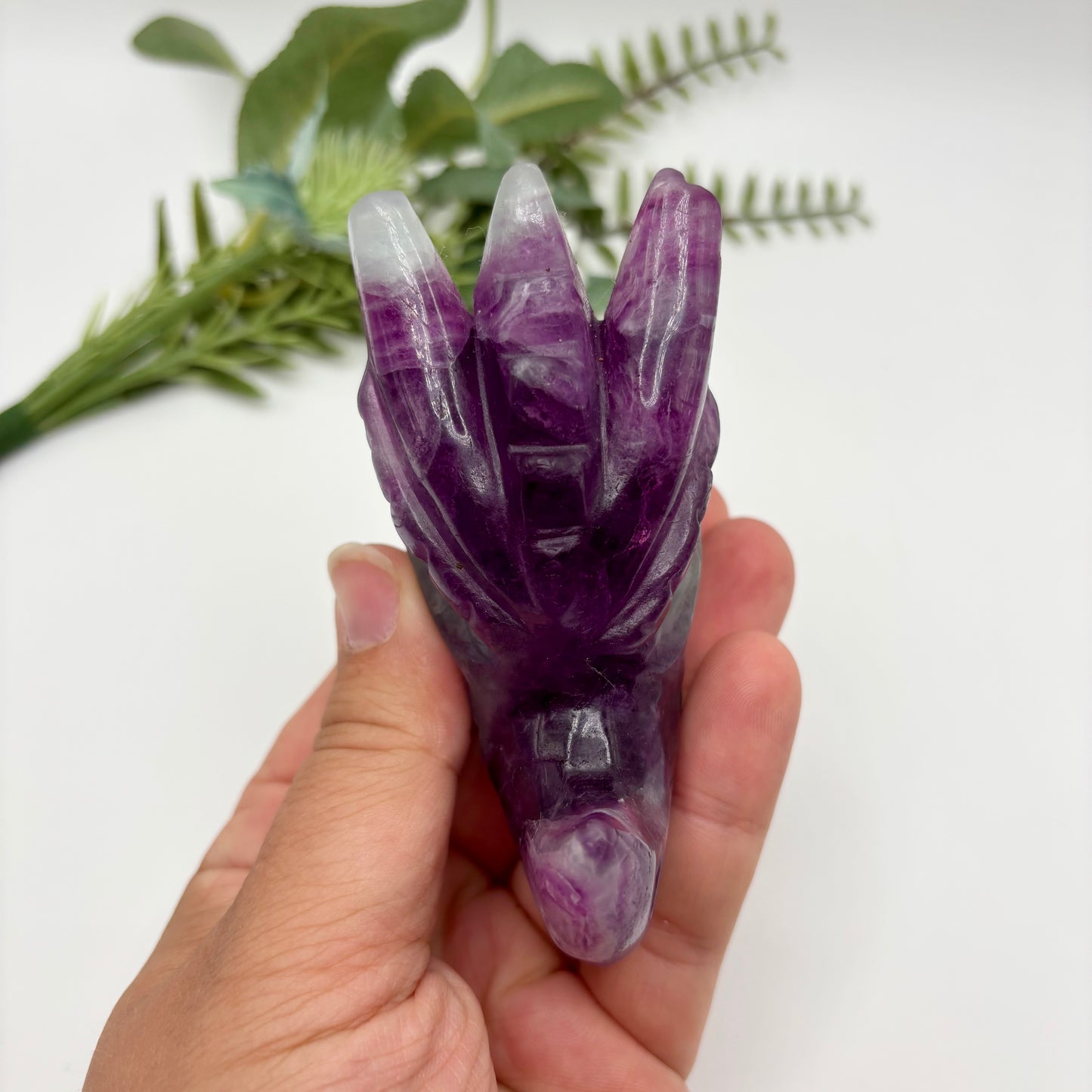 Fluorite Dragon Heads