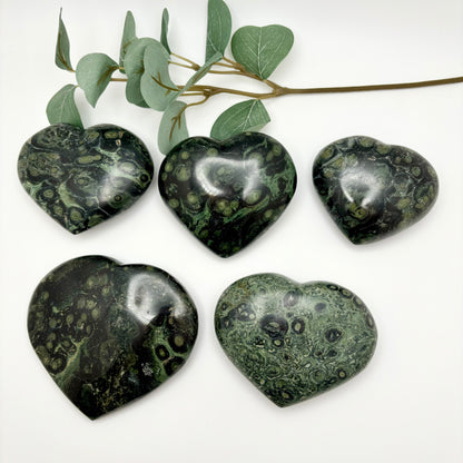 Large Kambaba Jasper Hearts