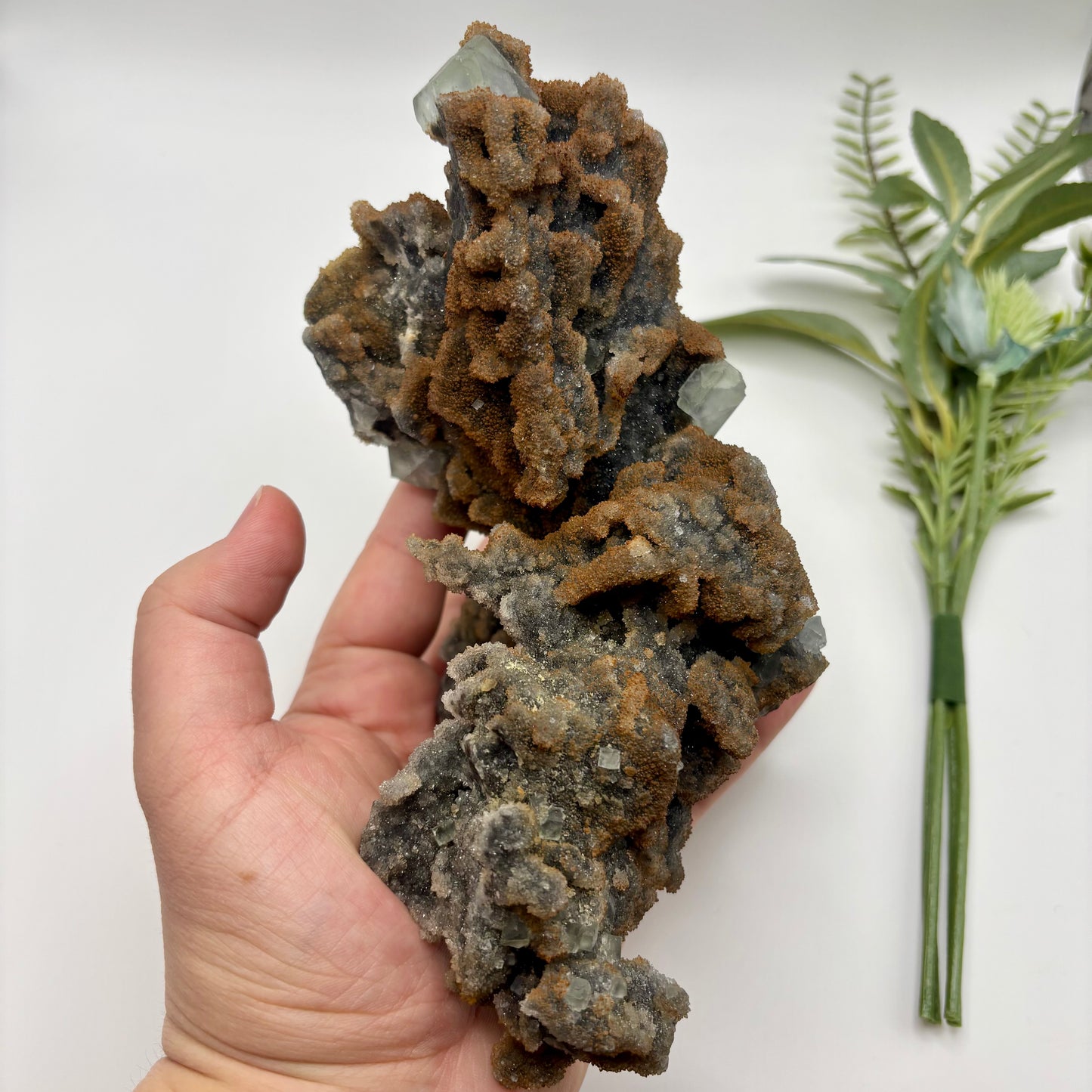 Cubic Fluorite on Sphalerite Specimen