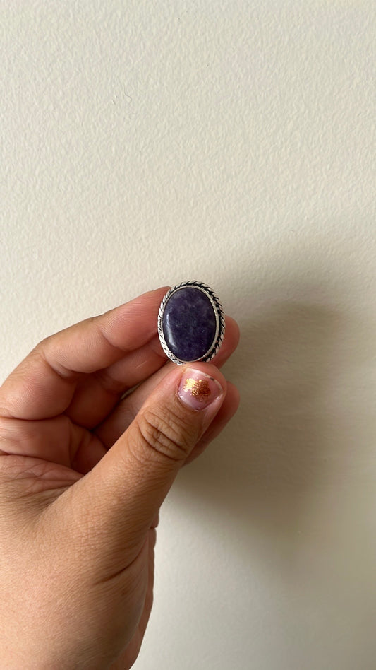 Lepidolite Ring