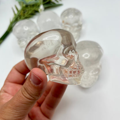 HQ Clear Quartz Skulls