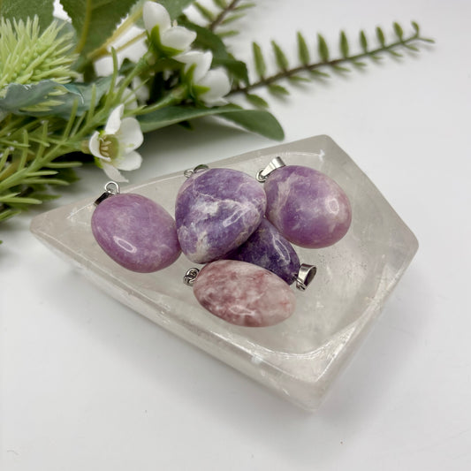 Lepidolite Pendants
