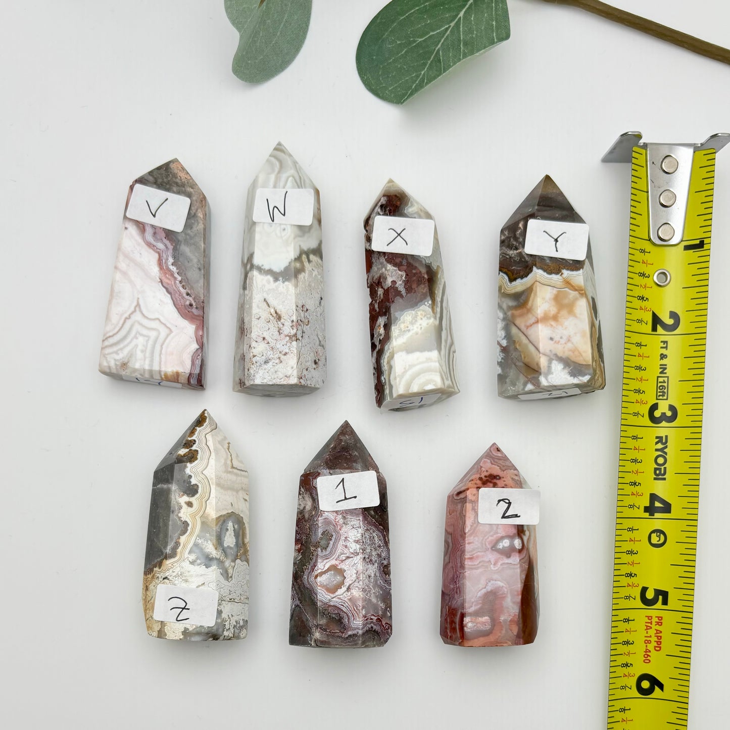 Mexican Crazy Lace Agate Towers