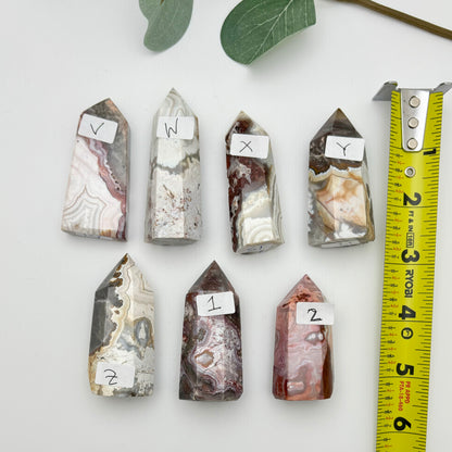 Mexican Crazy Lace Agate Towers