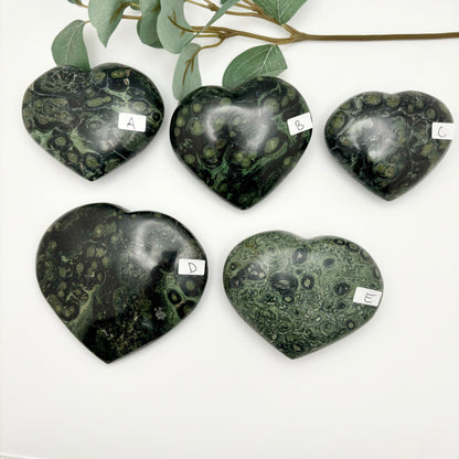 Large Kambaba Jasper Hearts