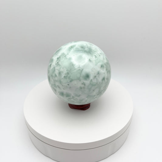 Green Snowflake Alabaster Sphere