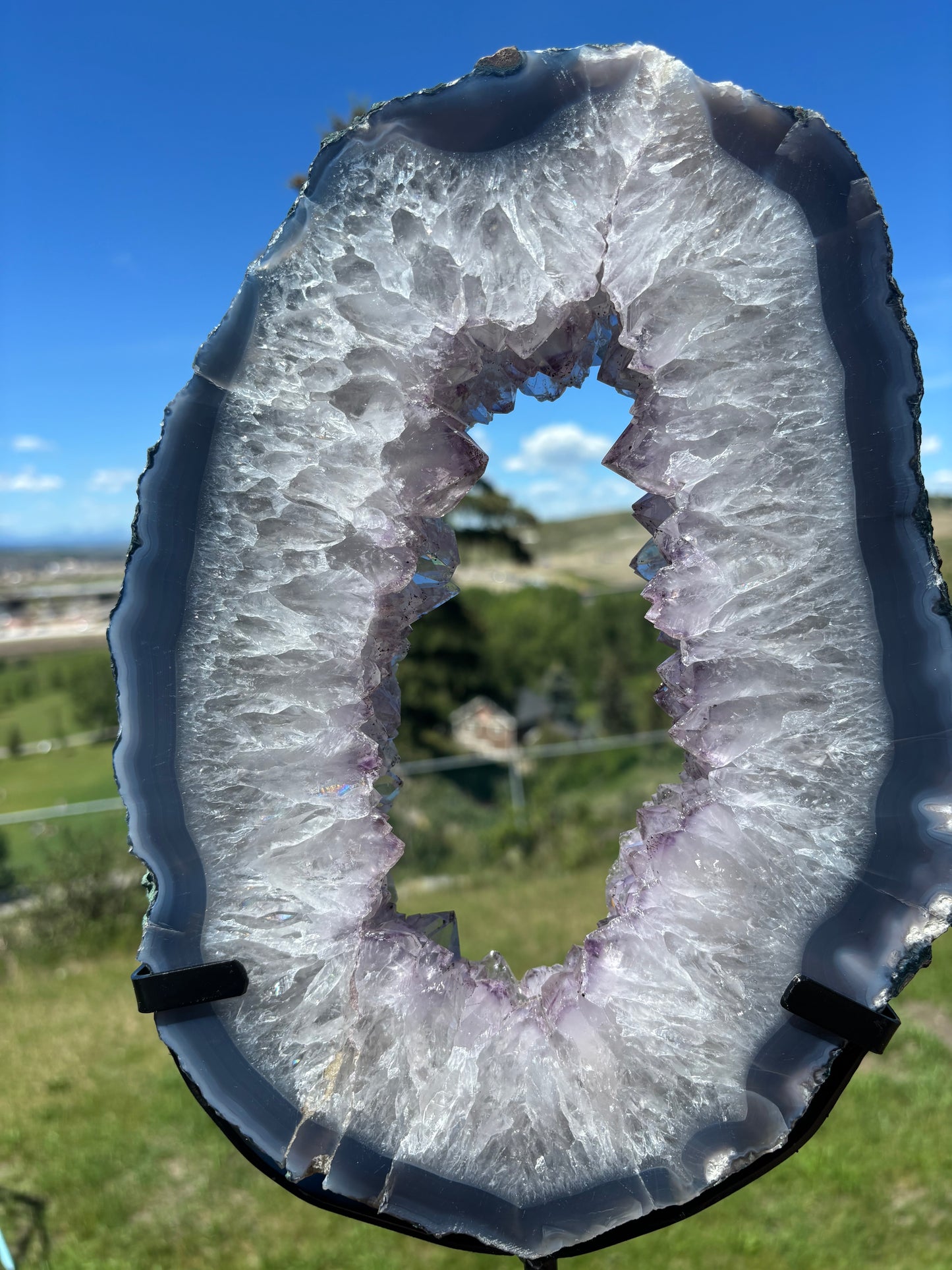 XL Amethyst Portal on Stand (B)