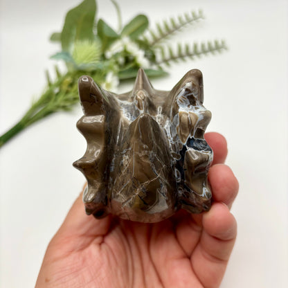 Volcanic Agate Dragon Head