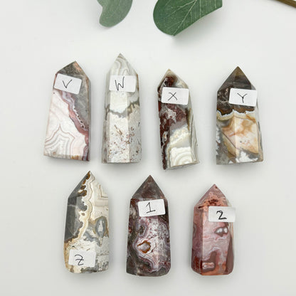 Mexican Crazy Lace Agate Towers