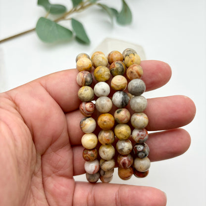 Crazy Lace Agate Bracelets