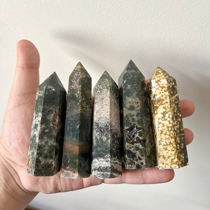 Orbicular Ocean Jasper Towers