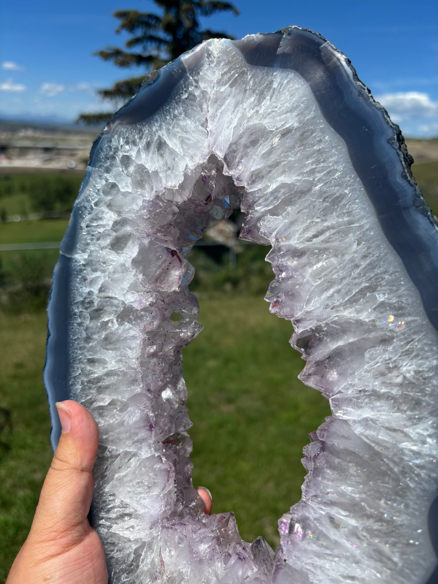 XL Amethyst Portal on Stand (B)