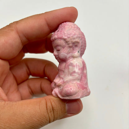 Peruvian Rhodonite Buddhas