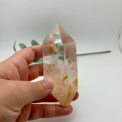 HQ Clear Quartz Points in Custom Stands