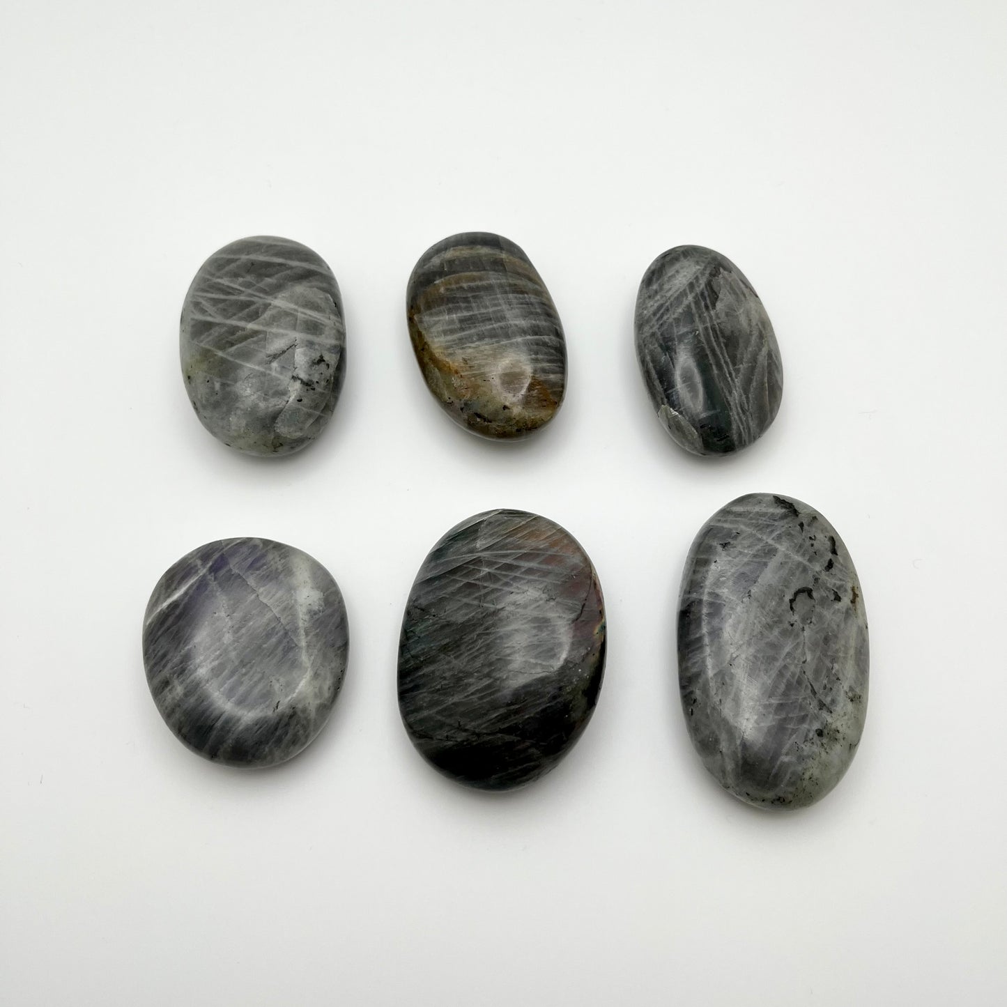 Purple Labradorite Palm Stones