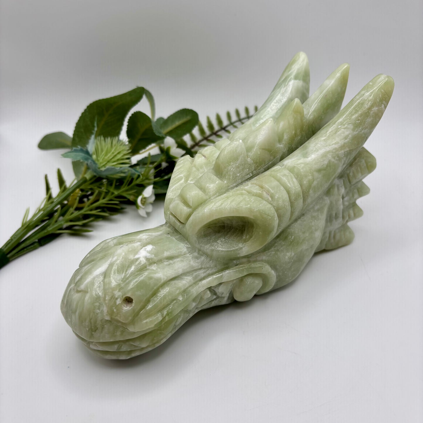 XL Jade Dragon Head