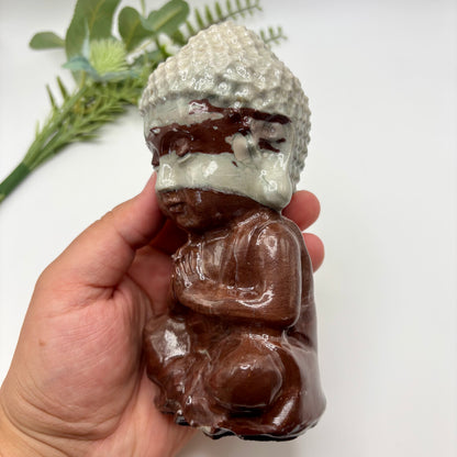 XL Polychrome Jasper Buddha