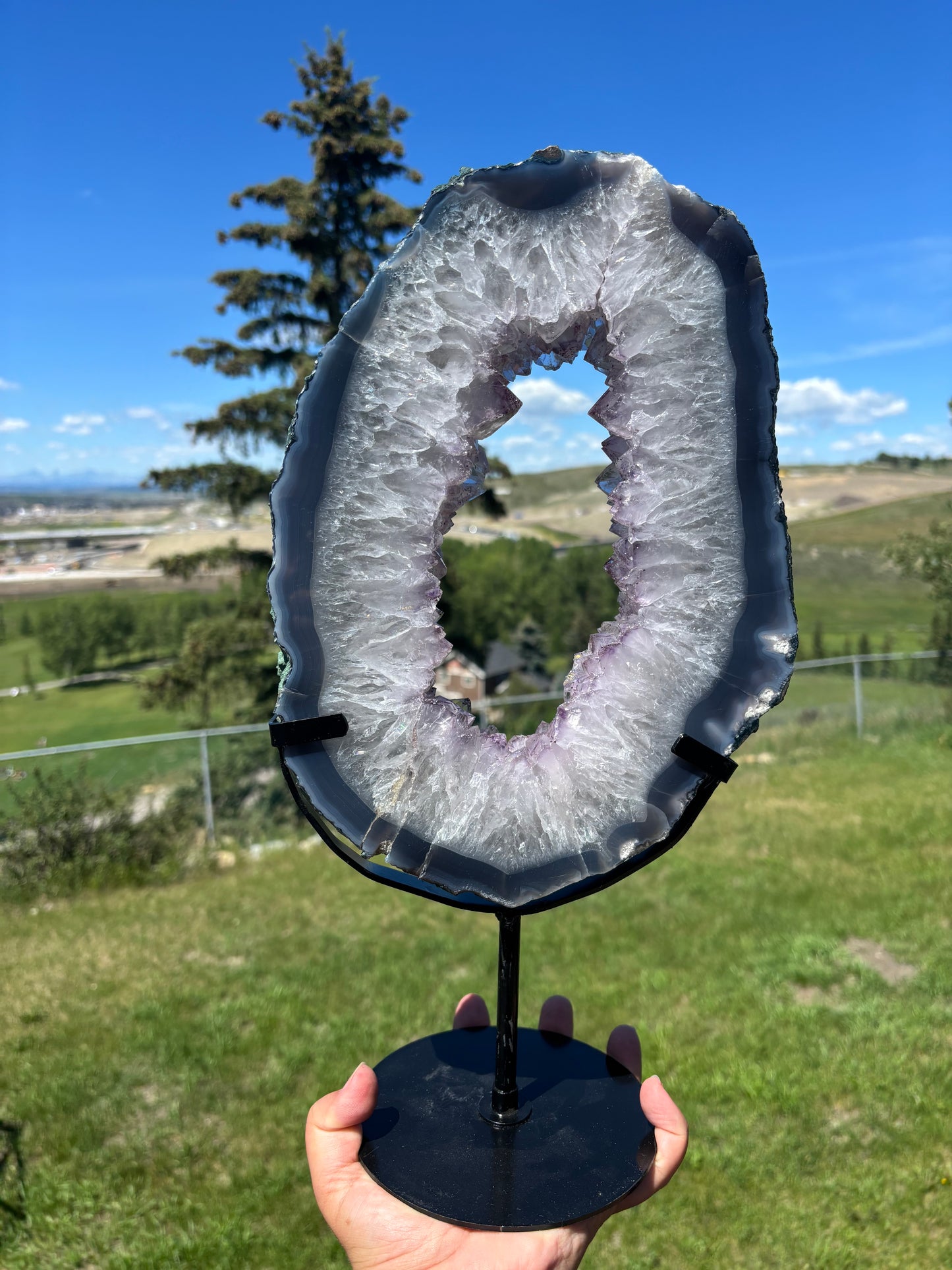 XL Amethyst Portal on Stand (B)