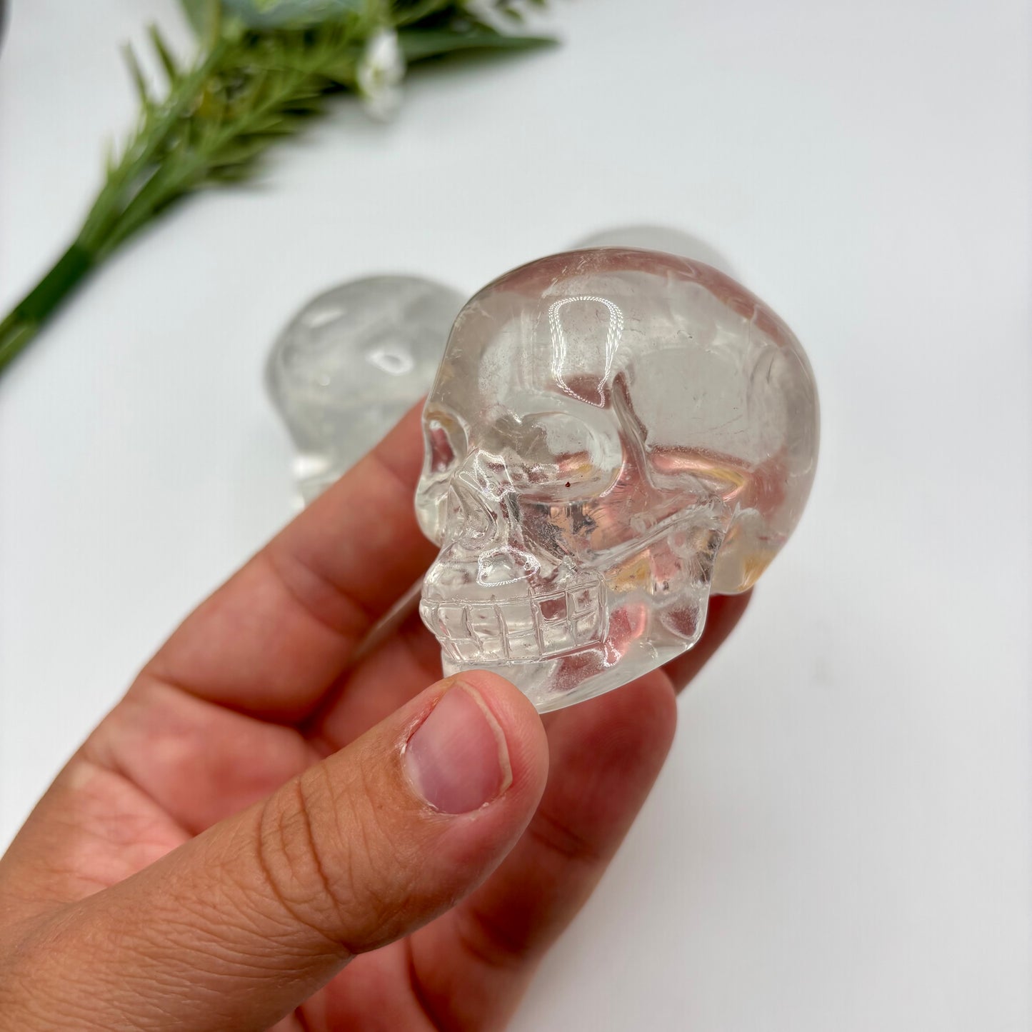 HQ Clear Quartz Skulls