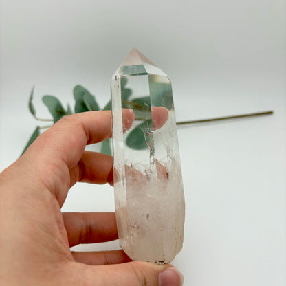 HQ Clear Quartz Points in Custom Stands