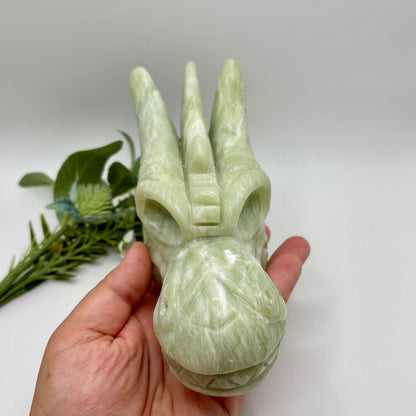 XL Jade Dragon Head