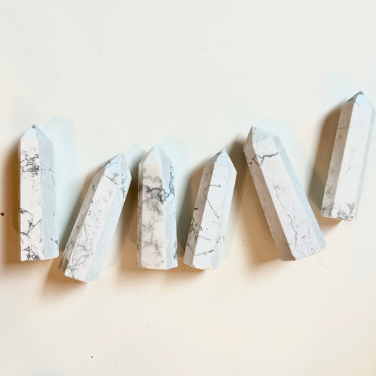 Small Howlite Towers