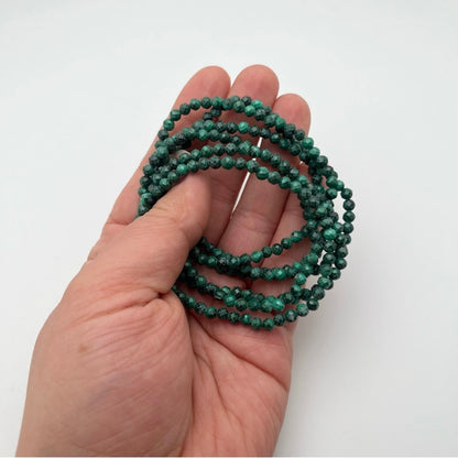 Faceted Malachite Bracelets