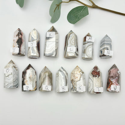 Mexican Crazy Lace Agate Towers