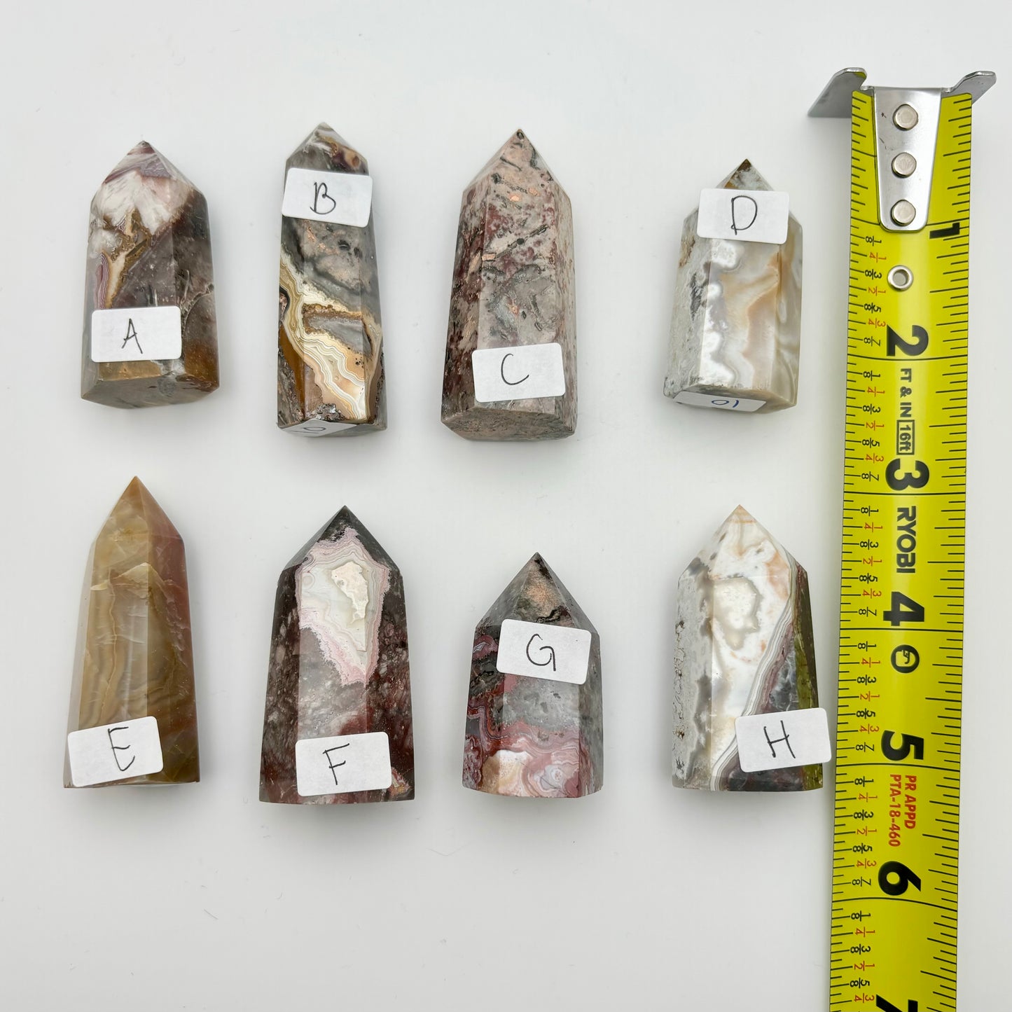 Mexican Crazy Lace Agate Towers