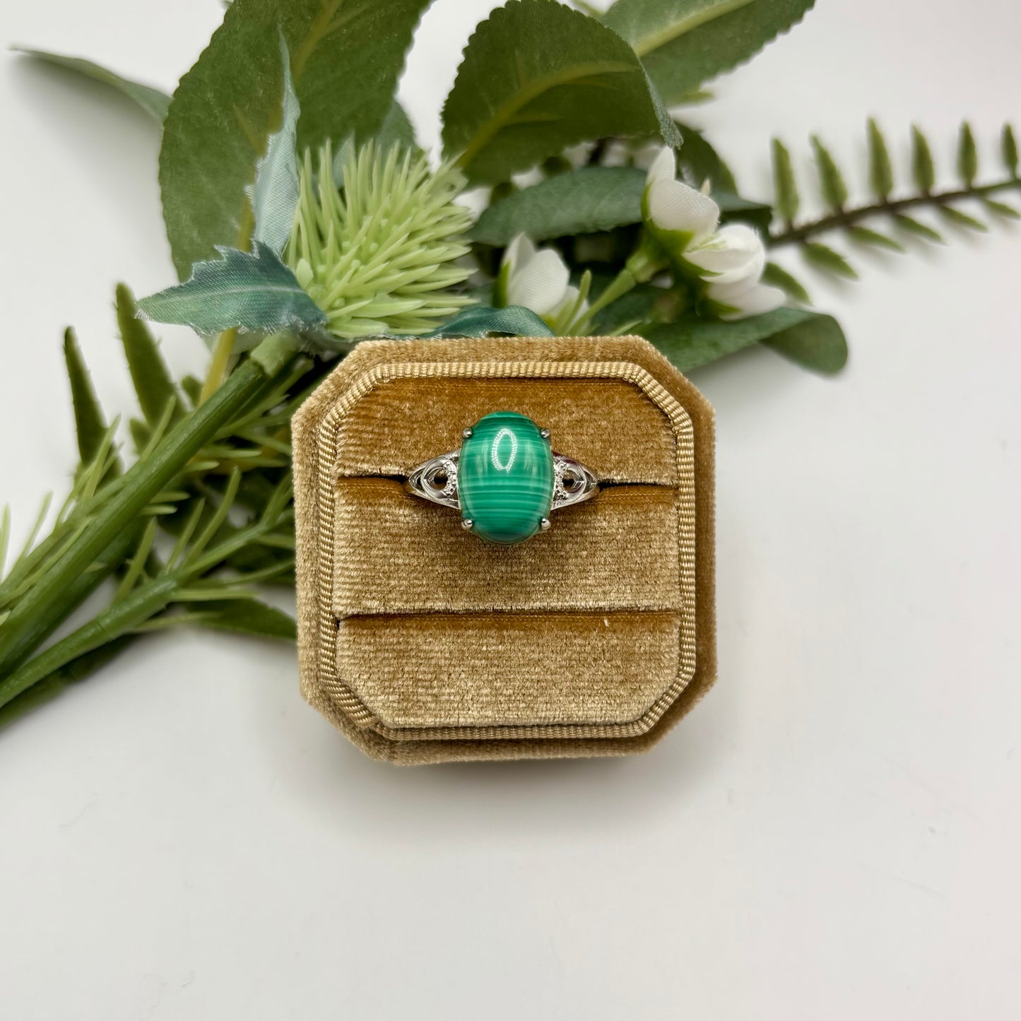 Malachite Rings