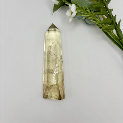 High Grade Champagne Citrine Tower with Phantoms