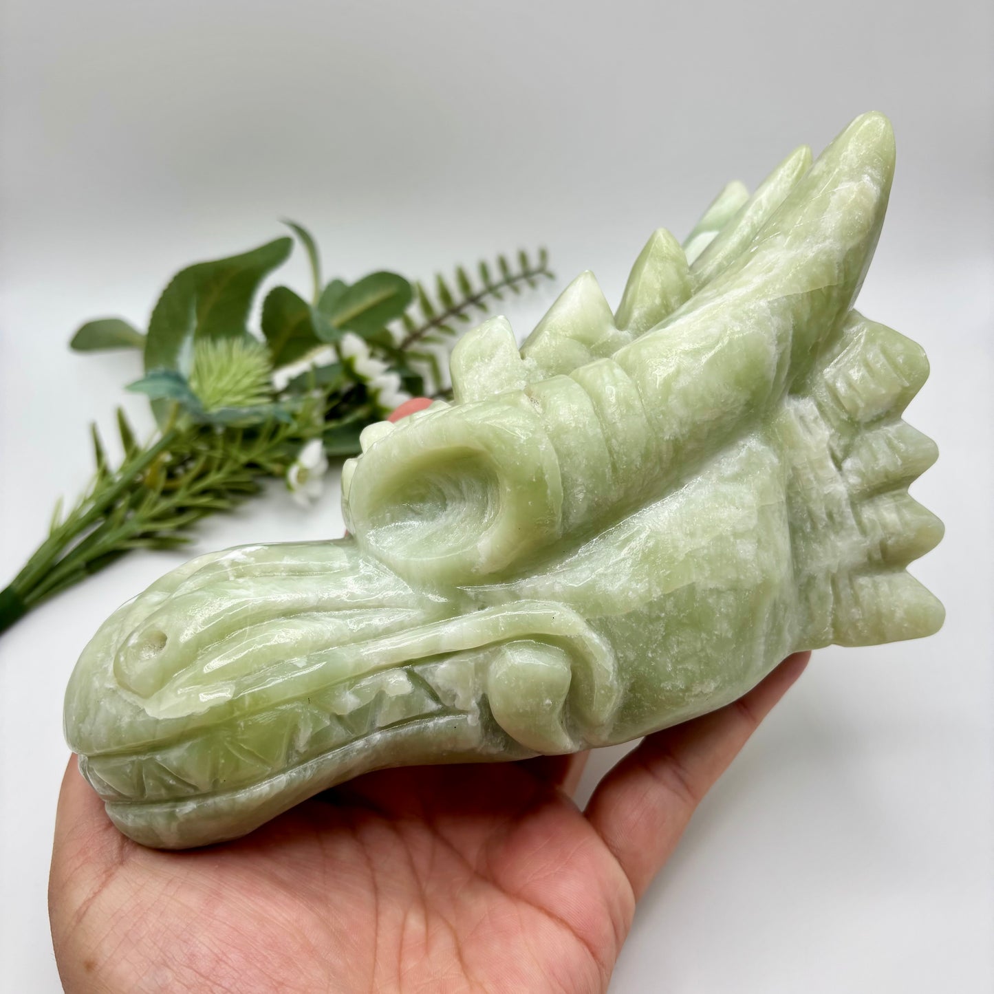 XL Jade Dragon Head