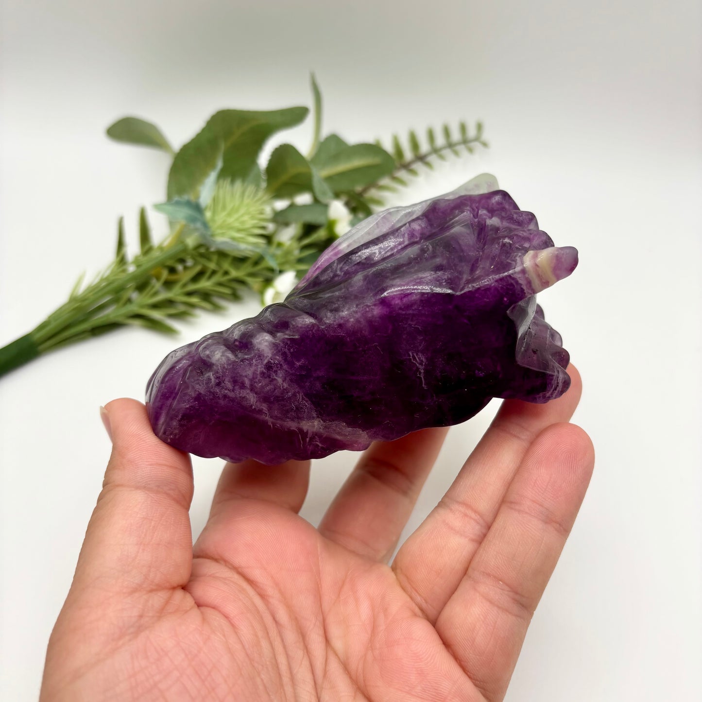 Fluorite Dragon Heads