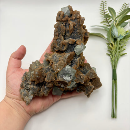 Cubic Fluorite on Sphalerite Specimen