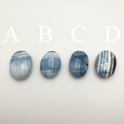 Owyhee Blue Opal Palm Stones